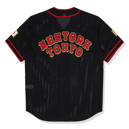 Back View of Supreme Homerun Black Baseball Jersey SS25KN70-BLACK