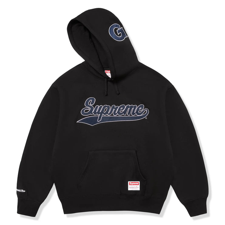 Front view of Supreme Mitchell & Ness NCAA Hooded Sweatshirt