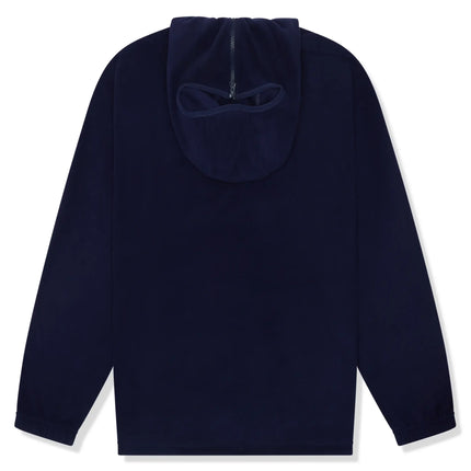 Back view of Supreme Polartec Facemask Navy Half-Zip Hoodie (FW24) FW24SW4 NAVY
