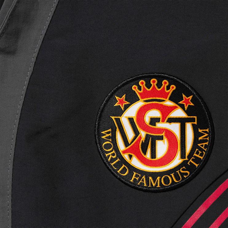 Logo view of Supreme S logo Black Track Pants FW24P55 BLACK