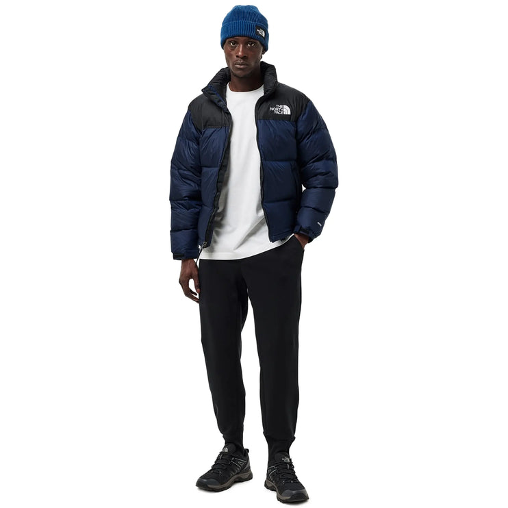 Model Full View of The North Face 1996 Retro TNF Navy Jacket