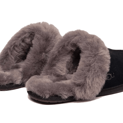 UGG Scuffette II Slipper Black Grey