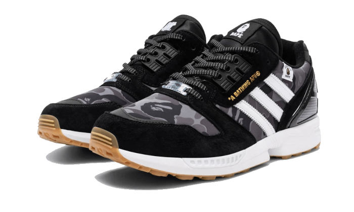 Adidas ZX 8000 Bape Undefeated Black