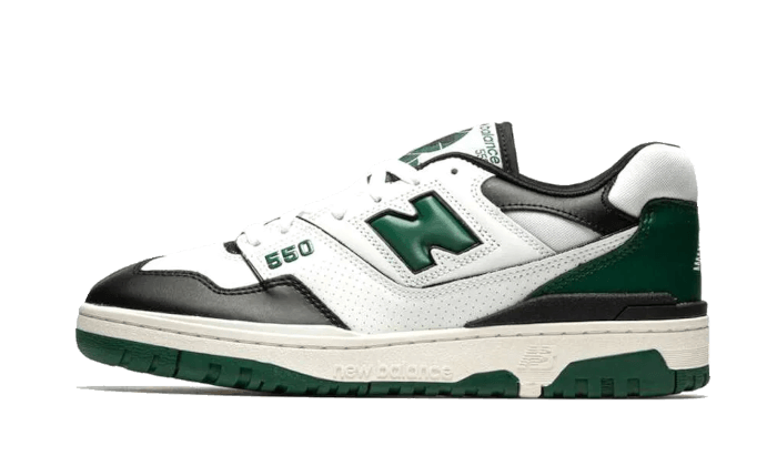 New Balance 550 White Green Black | Addict Sneakers