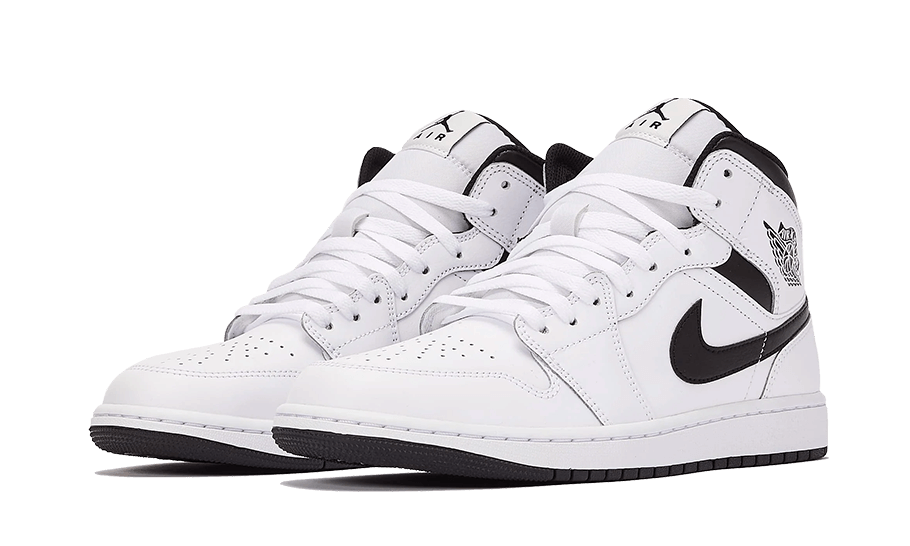 Air Jordan 1 Mid White Black