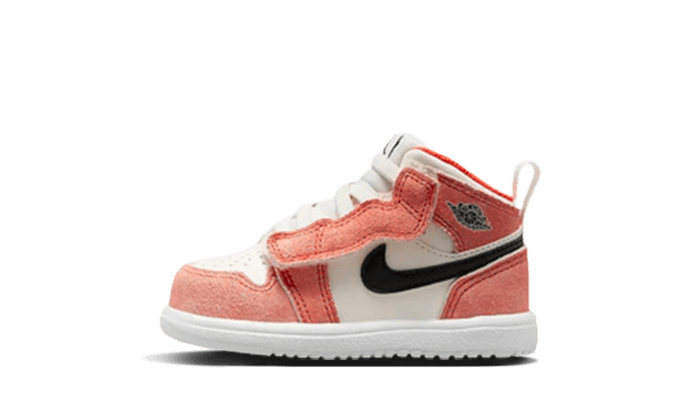 Air Jordan 1 Mid Se Orange Suede Baby Td Addict Sneakers