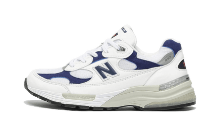 New Balance 992 White Navy | Addict Sneakers
