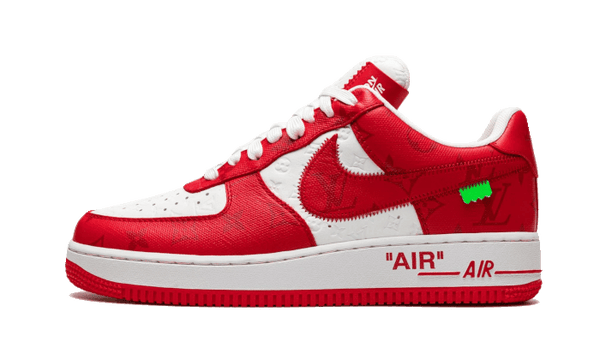 Nike Air Force Low Louis Vuitton White Red Addict Sneakers