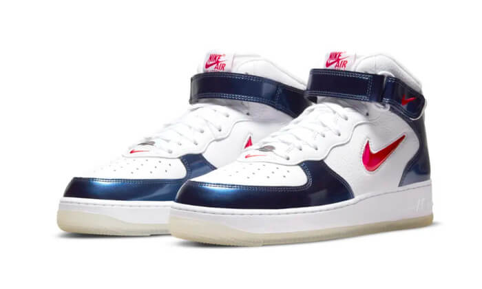 Nike Air Force 1 Mid University Red Midnight Navy