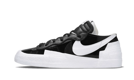 Nike Blazer Low Sacai Black Patent | Addict Sneakers