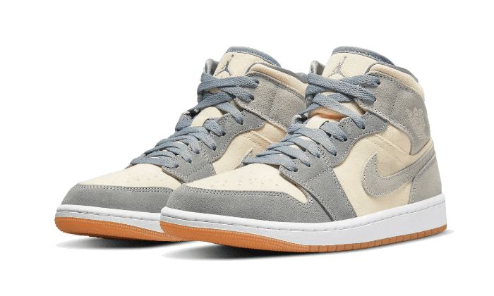 Air Jordan 1 Mid Coconut Milk Particle Grey - DN4346-100 | Addict Sneakers