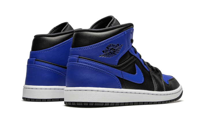 Air Jordan 1 Mid Hyper Royal Tumbled Leather - 554724-077 | Addict Sneakers