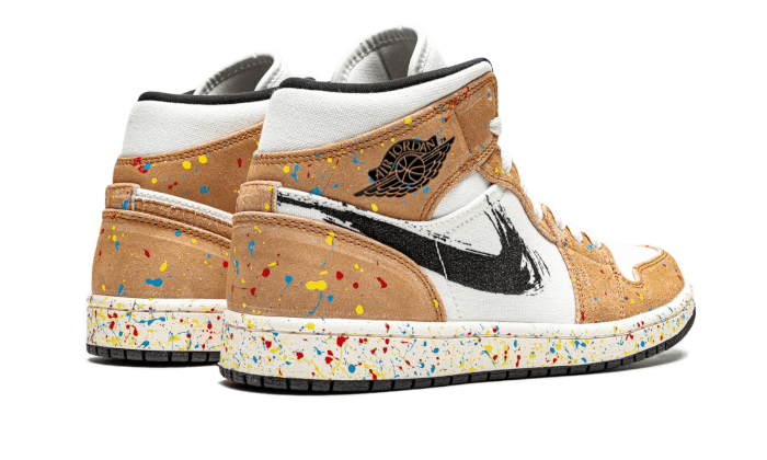Air Jordan 1 Mid SE Brushstroke - DA8005-100 | Addict Sneakers