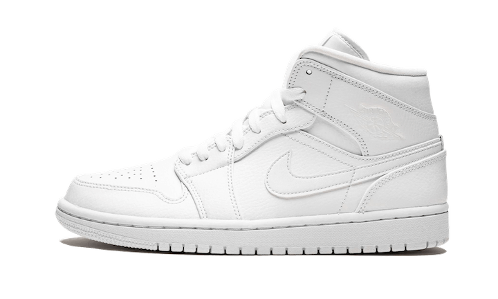 Air Jordan 1 Mid Triple White - 554725-130 | Addict Sneakers