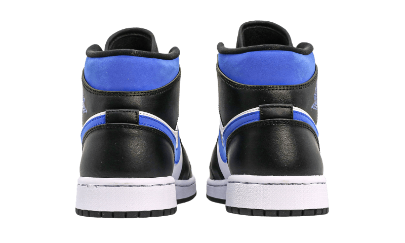 Air Jordan 1 Mid White Black Racer Blue - 554725-084 | Addict Sneakers