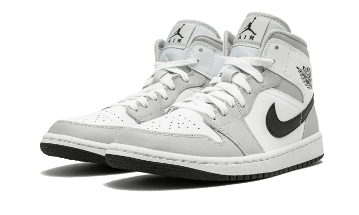 Air Jordan 1 Mid White Light Smoke Grey - BQ6472-015 | Addict Sneakers