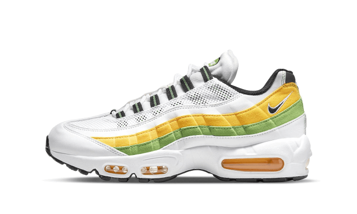 Nike Air Max 95 Essential WeiB Grun Apple Tour Gelb Suchtige Turnschuhe Addict Sneakers