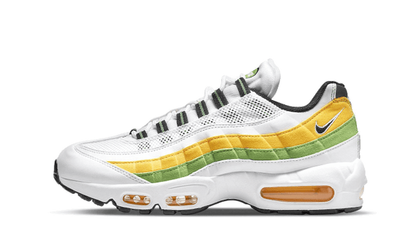 Nike Air Max 95 Essential WeiB Grun Apple Tour Gelb Suchtige Turnschuhe Addict Sneakers