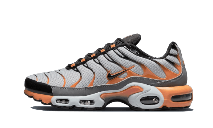 Black and orange nike air max plus on sale
