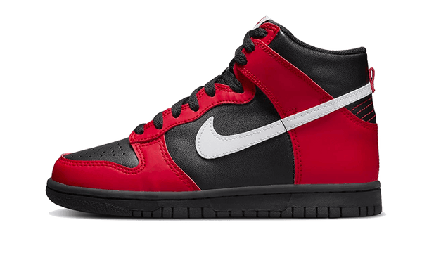 Nike dunk high sales red black