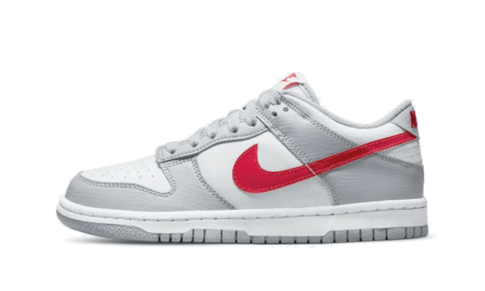 Nike Dunk Low White Grey Red - DV7149-001 | Addict Sneakers