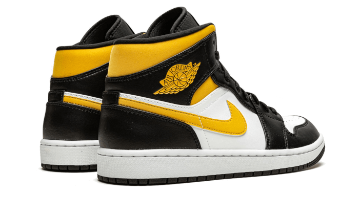 Air Jordan 1 Mid White Pollen Black - 554725-177 | Addict Sneakers