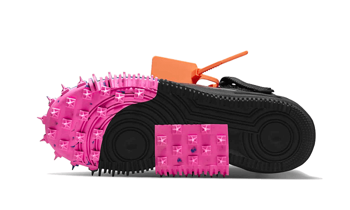 Nike Air Force 1 Mid Off White Clear Black Addict Sneakers