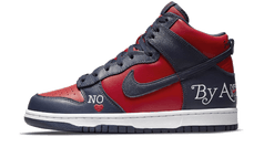 新品　Supreme × Nike SB Dunk High Red/Navy Nike Sb Dunk High Supreme By Any Means Navy | Addict Sneakers