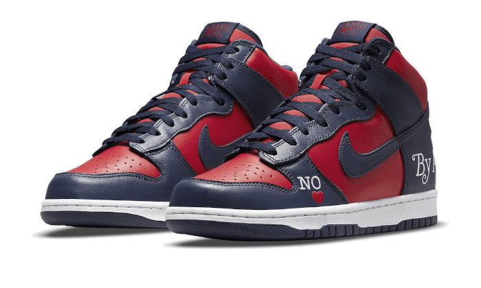 Nike Sb Dunk High Supreme By Any Means Navy