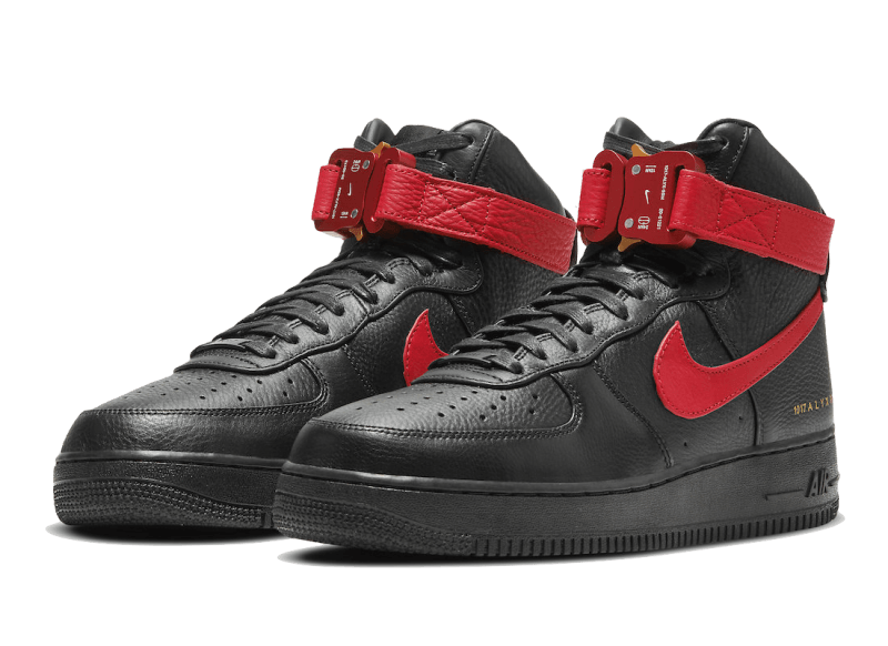 High Red Gnikes Nike Air Force High Alyx Black University Red