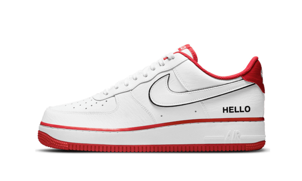 nike air force 1 white university red rose