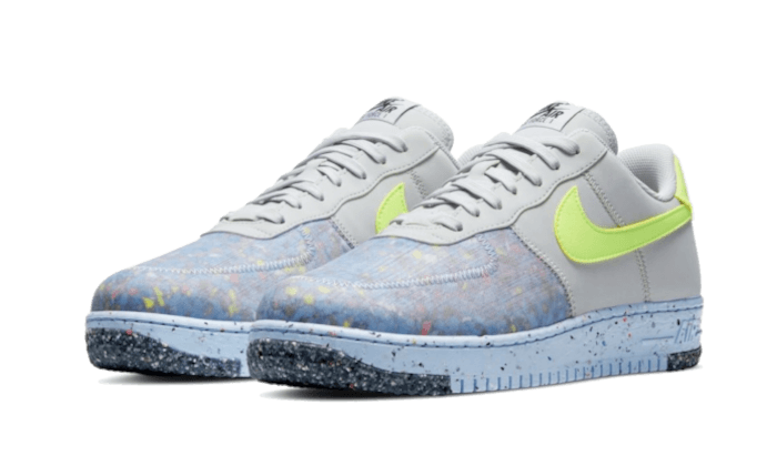 Nike Air Force 1 Low Crater Pure Platinum Barely Volt