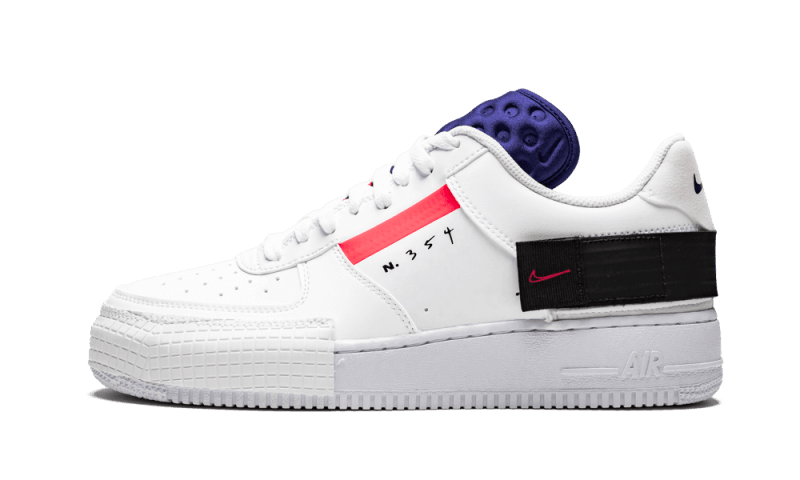 Nike Air Force 1 Low Drop Type White Addict Sneakers