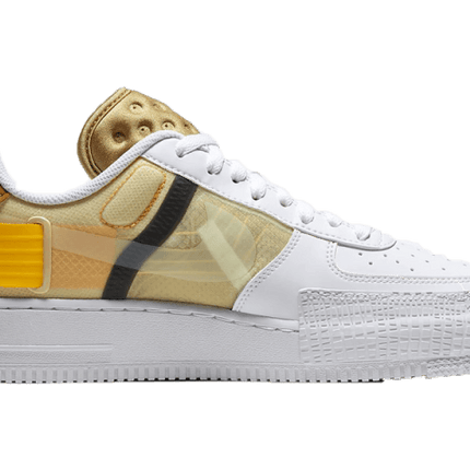 Nike Air Force 1 Low Drop Type Weiß Gold Gelb
