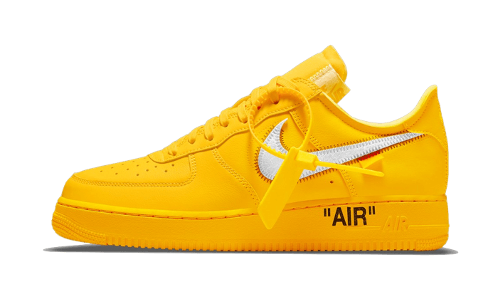 Nike Air Force Low Off White University Gold Metallic Silver