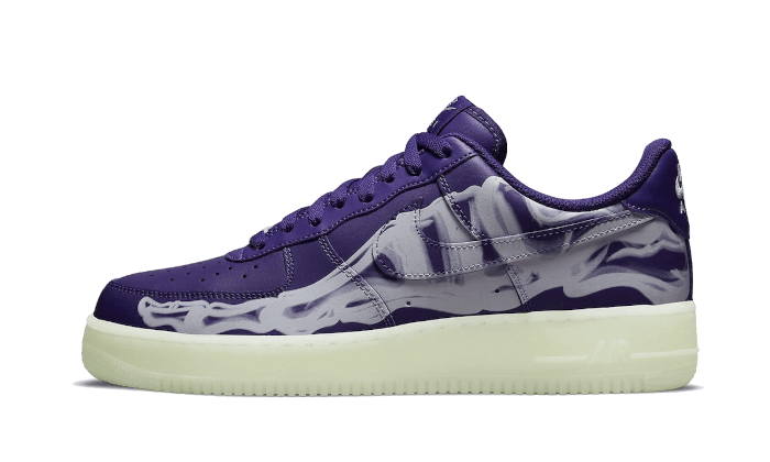 Nike Air Force 1 Low Purple Skeleton Halloween 2021