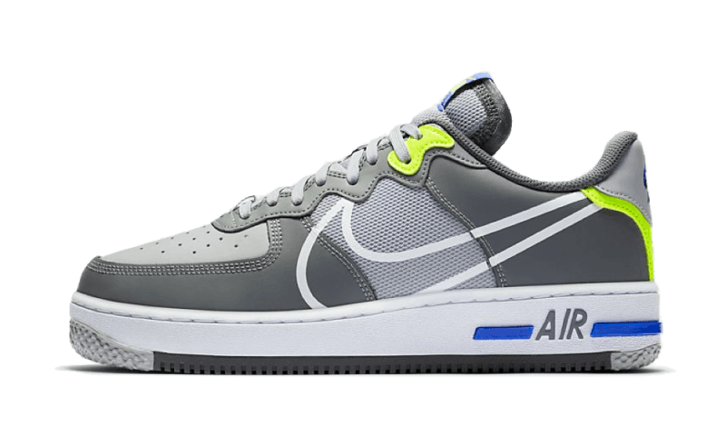 Nike Air Force 1 Low React Wolf Grau