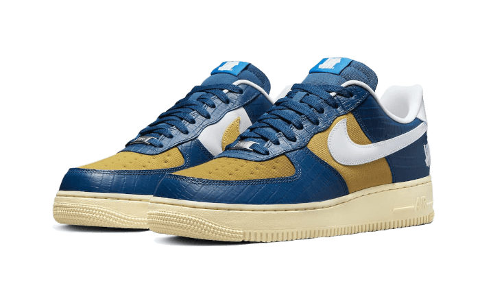 Nike Air Force 1 Low Sp Undefeated 5 On It Blue Yellow Croc