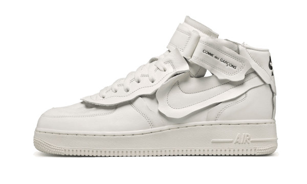 Nike Air Force 1 Mid Comme Des Garcons White Addict Sneakers