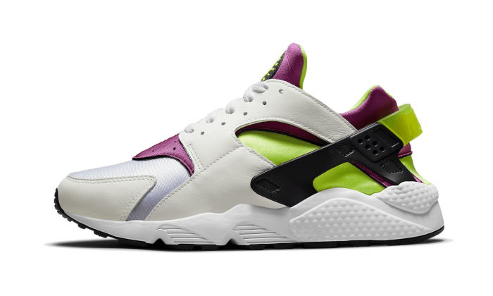 Nike Air Huarache Run Neon Yellow Magenta 2021