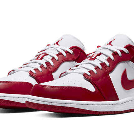 Jordan 1 white with red hot sale