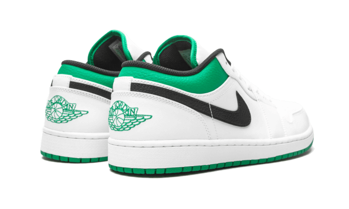 Air Jordan 1 Low White Lucky Green Black