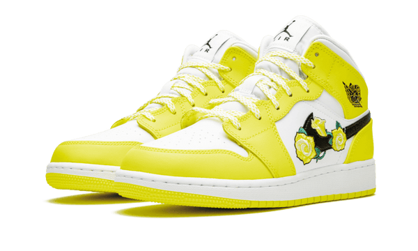 Mid Yellow Floral Air Jordan Mid Jaune Fleur Mid Jordan Jaune