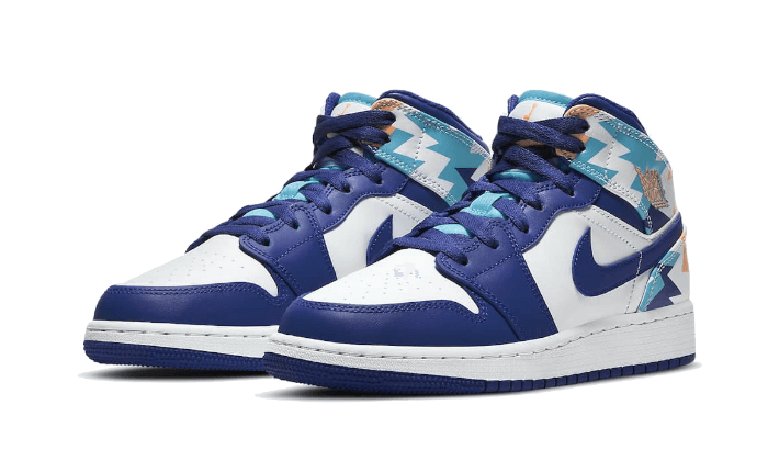 Air Jordan 1 Mid Geometric Print