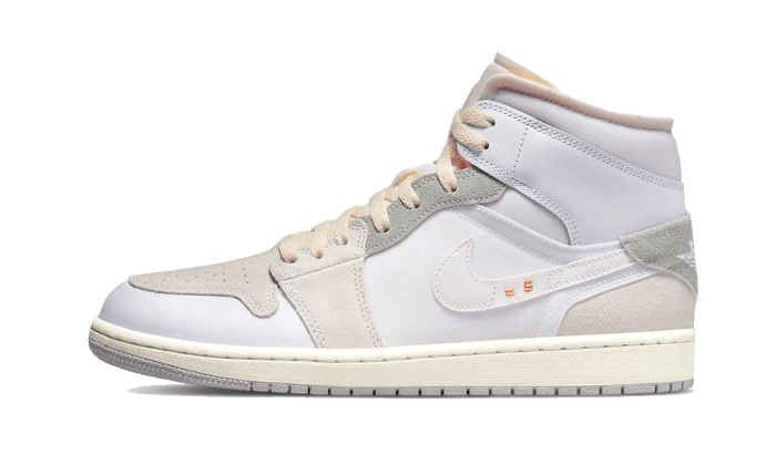 Air Jordan 1 Mid Se Craft Inside Out White Gray