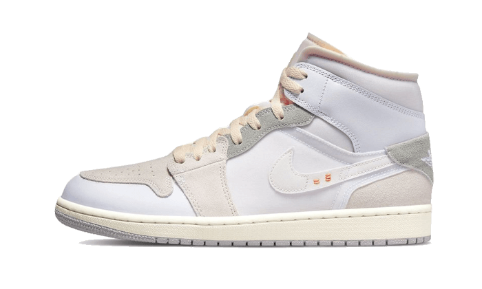 Air Jordan 1 Mid Se Craft Inside Out White Grey