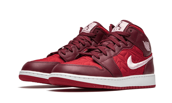 Air Jordan 1 Mid Se Red Quilt