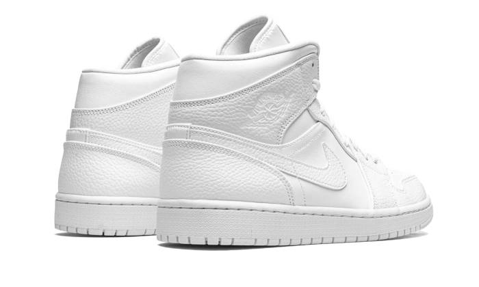 Air Jordan 1 Mid Triple White 2020