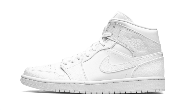 Air Jordan 1 Mid Triple White 2020