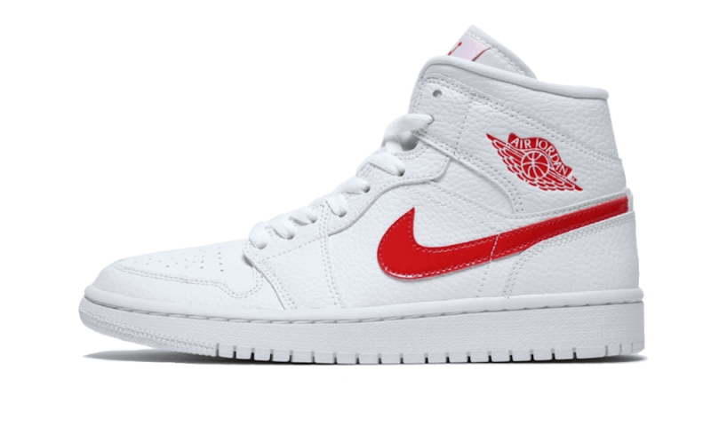 Jordan 1 mid discount rouge et blanche